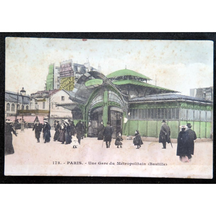 Carte postale 173 Paris Une gare du Métropolitain (Bastille)