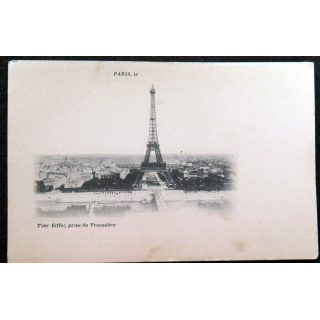 Carte postale Paris Tour Eiffel prise du Trocadero