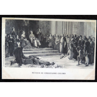 Carte postale Retour de Christophe Colomb