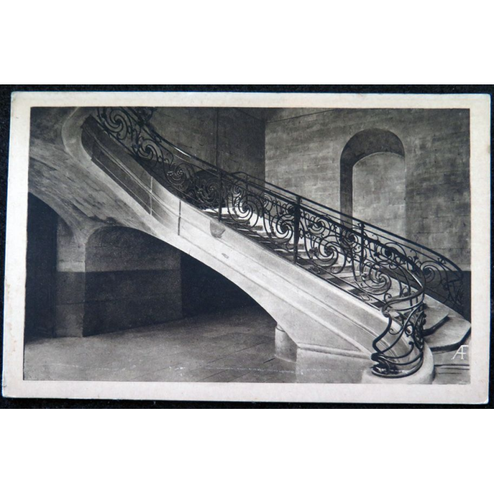 Carte postale 45 Caen Lycée Malherbe Rampe et escalier