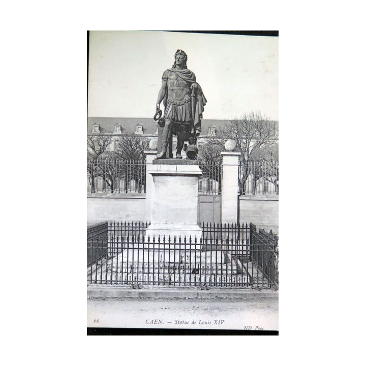Carte postale 66 Caen Statue de Louis XIV