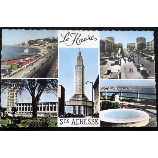 Carte postale Le Havre Sainte-Adresse Boulevard Albert 1° - Hôtel de Ville