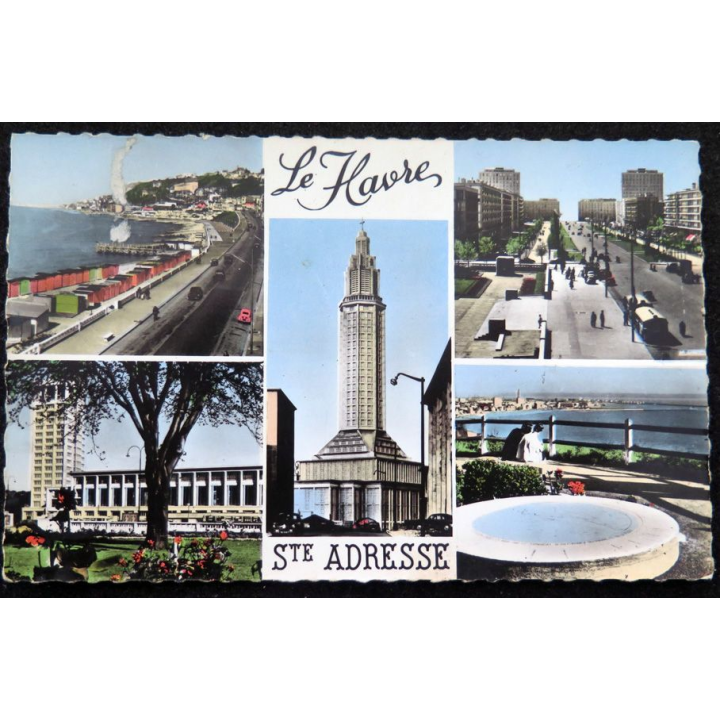 Carte postale Le Havre Sainte-Adresse Boulevard Albert 1° - Hôtel de Ville