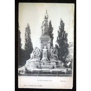 Carte postale 102 Anvers Le Monument Loos"