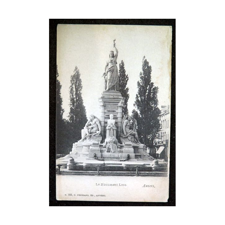 Carte postale 102 Anvers Le Monument Loos"