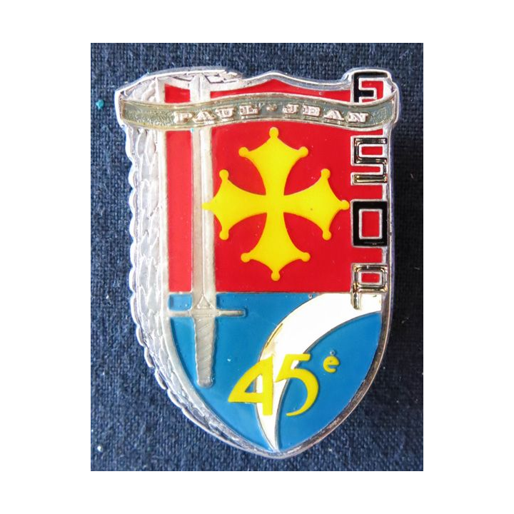 POLICE : insigne métallique de l'Ecole supérieure des officiers de paix 45° promotion de fabrication Vic Editions matriculé