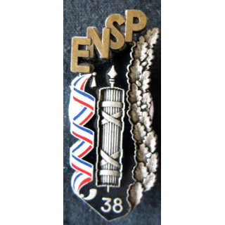 POLICE : insigne métallique de la 38° promotion de L'École nationale supérieure de la Police "Jean-Claude FAVRE " A.B
