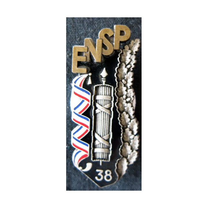 POLICE : insigne métallique de la 38° promotion de L'École nationale supérieure de la Police "Jean-Claude FAVRE " A.B