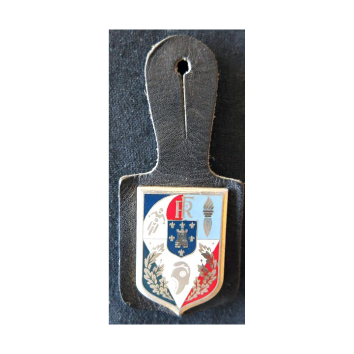 POLICE : insigne métallique de l'école de police de Sens fabricant non marqué