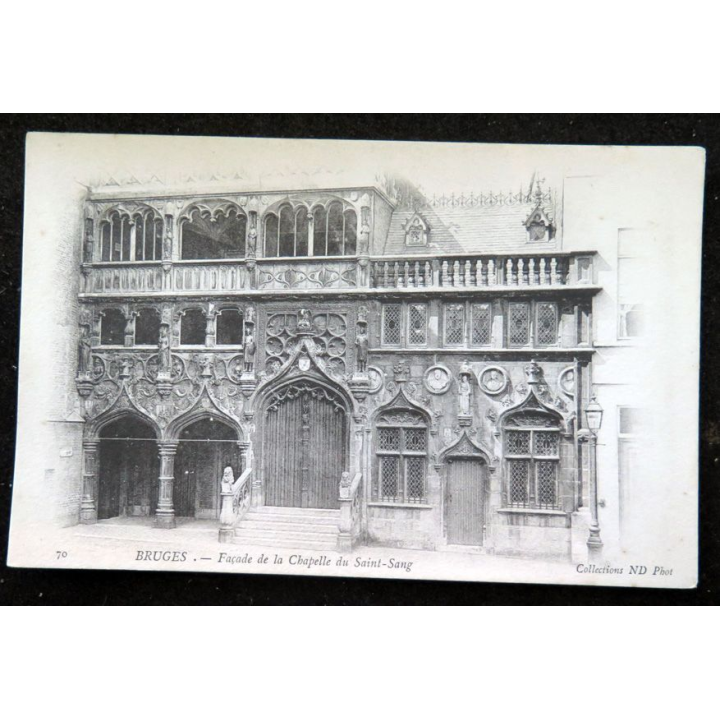 Carte postale 79 Bruges Façade de la Chapelle du Saint-Sang