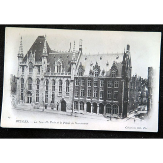 Carte postale 19 Bruges La Nouvelle Poste et le Palais du Gouverneur