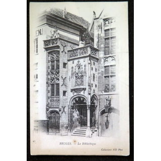 Carte postale 45 Bruges La Bibliothèque