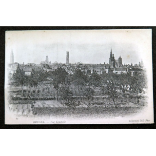 Carte postale 6 Bruges Vue Générale