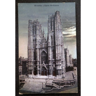 Carte postale 56 Bruxelles Nef de l'Eglise Sainte-Gudule