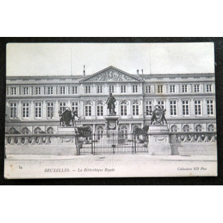 Carte postale 34 Bruxelles La Bibliothèque Royale
