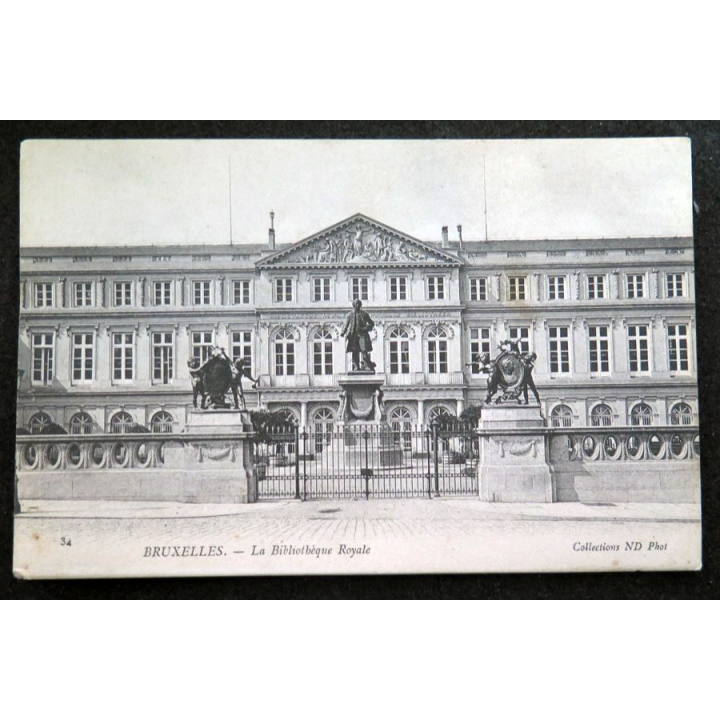 Carte postale 34 Bruxelles La Bibliothèque Royale