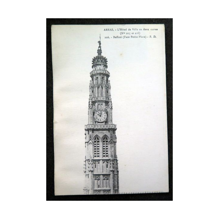 Carte postale 216 Arras Beffroi