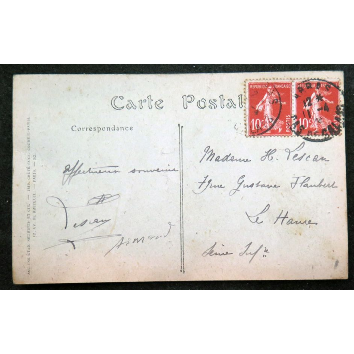Carte postale 5 Arras La Cathédrale La nef