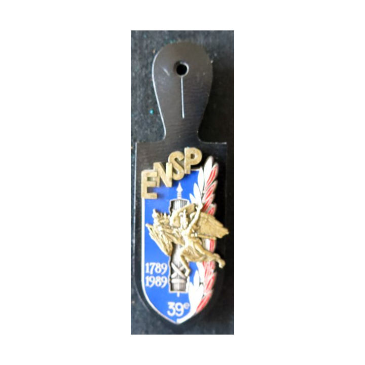 POLICE : insigne métallique de la 39° promotion de L'École nationale supérieure de la Police "Promotion du BICENTENAIRE " A.B