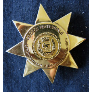 POLICE : insigne métallique du Centre National d’Information Routière de la Police Nationale