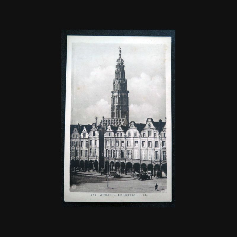 Photo Vintage Arras - Le Beffroi - Tirage Argentique Original 29x39 Cm - Occasion