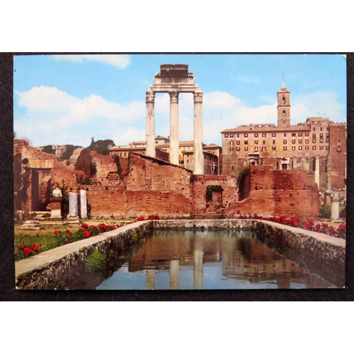 Carte postale 216 Roma Forum Romain Petit lac dans la maison des Vestales