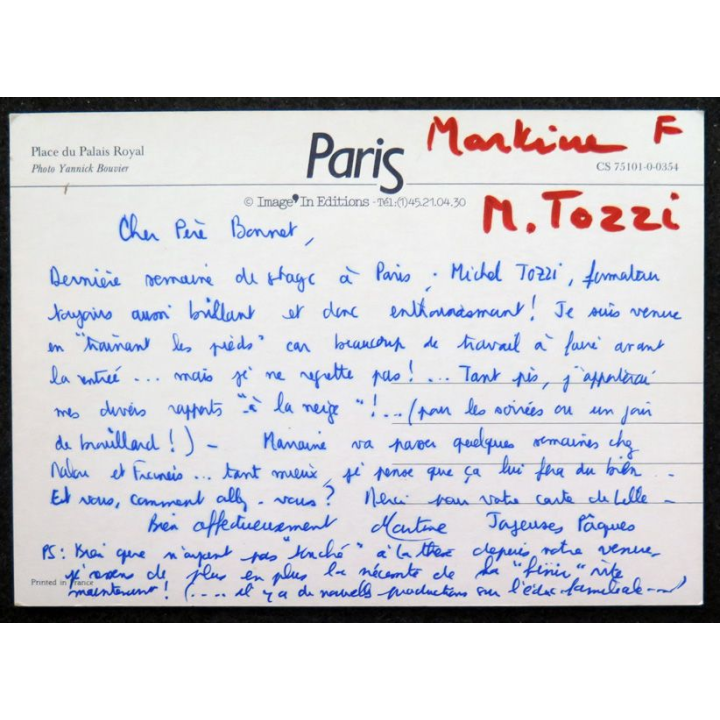 Carte postale Paris Place du palais Royal