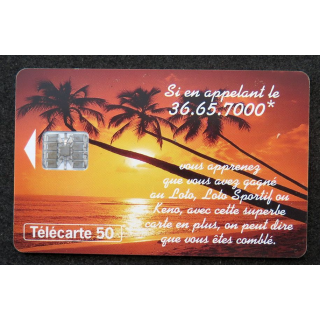 Carte téléphonique télécarte 50 unités Loto