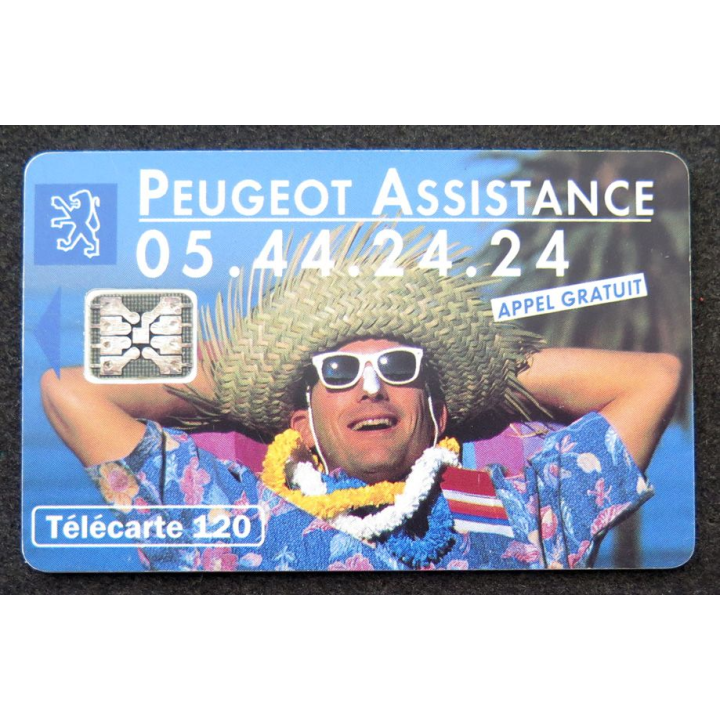 Carte téléphonique télécarte 120 unités Peugeot Assistance