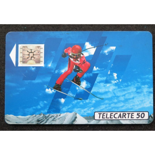 Carte téléphonique télécarte 50 unités les XVI° Jeux olympiques d'hiver