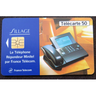 Carte téléphonique télécarte 50 unités Sillage Minitel