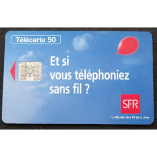 Carte téléphonique télécarte 50 unités SFR et si vous téléphoniez sans fil ?