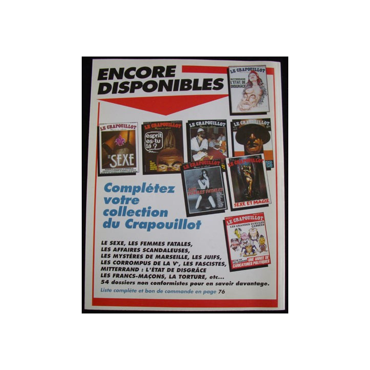 LE CRAPOUILLOT "LES MORTS MYSTÉRIEUSES" N°118 MARS AVRIL 1994