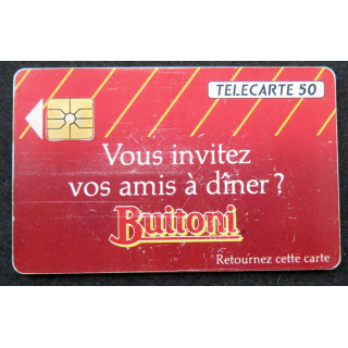 Carte téléphonique télécarte 50 unités Buitoni Vous invitez vos amis à dîner