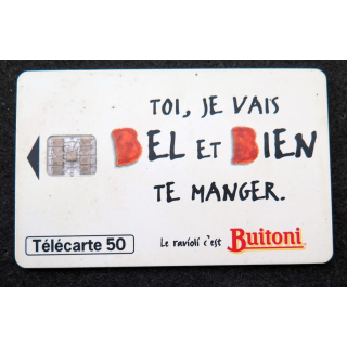 Carte téléphonique télécarte 50 unités Buitoni Toi je vais bel et bien te manger
