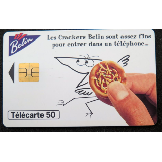 Carte téléphonique télécarte 50 unités Les Crackers Belin sont assez fins ...