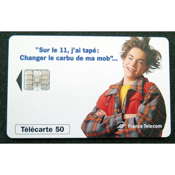 Carte téléphonique télécarte 50 unités Le Baron Sur le 11, j'ai tapé changer le carburant de ma mob