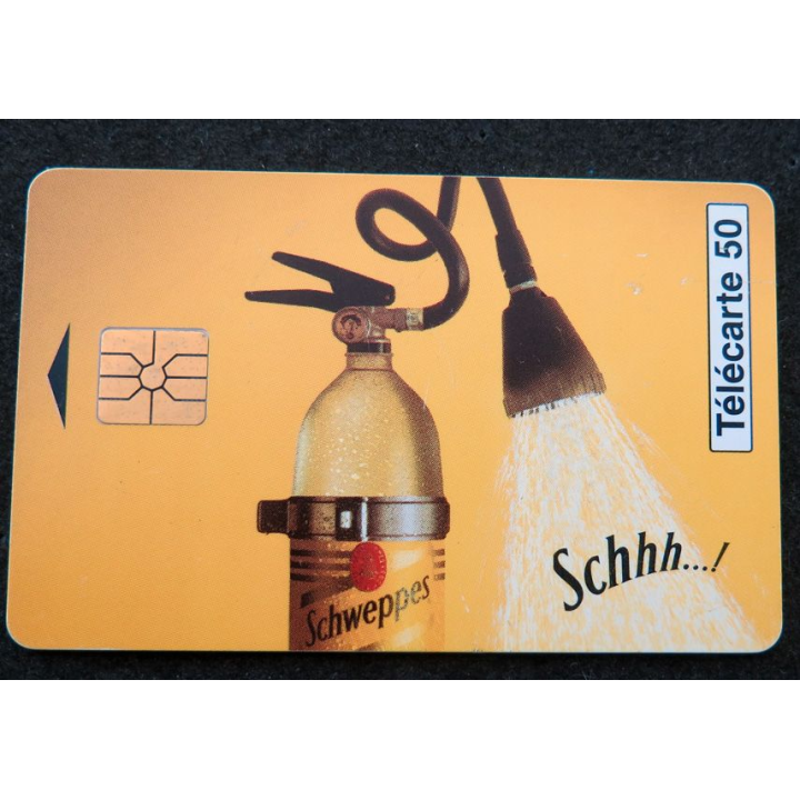 Carte téléphonique télécarte 50 unités Schweppes
