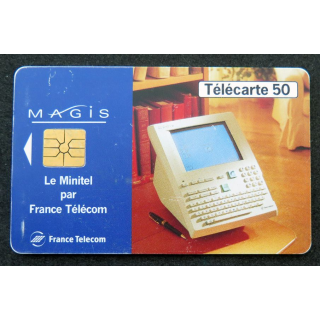 Carte téléphonique télécarte 50 unités Mais Le Minitel par France Télécom