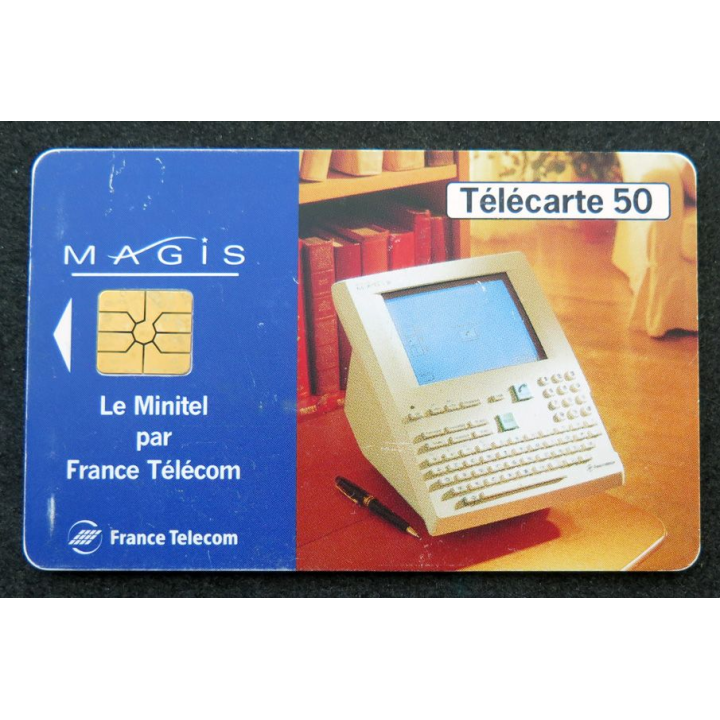 Carte téléphonique télécarte 50 unités Mais Le Minitel par France Télécom