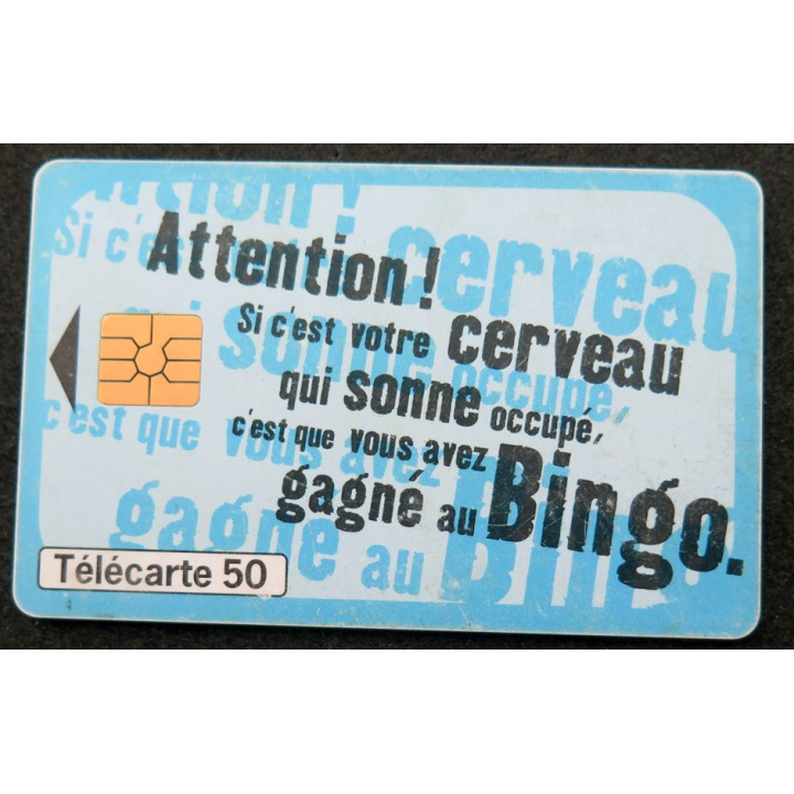 Carte téléphonique télécarte 50 unités Bingo