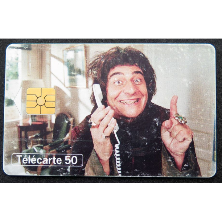 Carte téléphonique télécarte 50 unités Christian Clavier dans les couloirs du temps