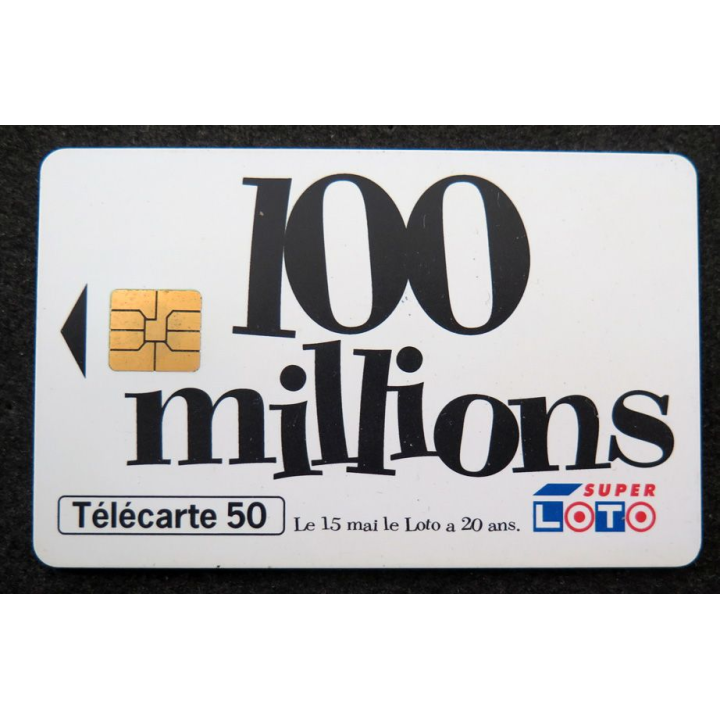 Carte téléphonique télécarte 50 unités Super Loto