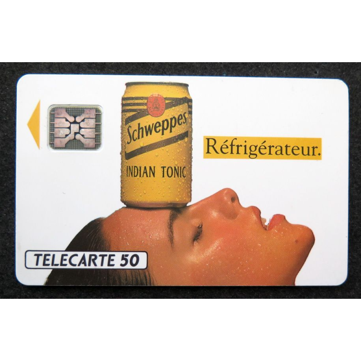 Carte téléphonique télécarte 50 unités Schweppes Réfrigérateur