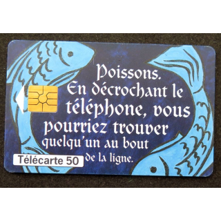 Carte téléphonique télécarte 50 unités Poissons