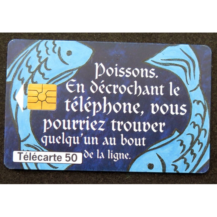 Carte téléphonique télécarte 50 unités Poissons