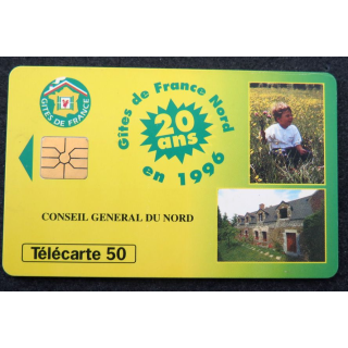 Carte téléphonique télécarte 50 unités Gites de France