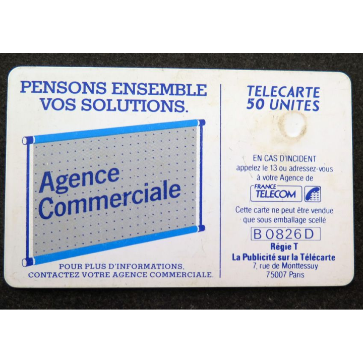 Carte téléphonique télécarte 50 unités France Telecom 600 Agences partout en France