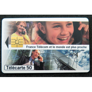 Carte téléphonique télécarte 50 France Télécom et le monde est plus proche