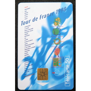 Carte téléphonique télécarte 50 Tour de France 1998